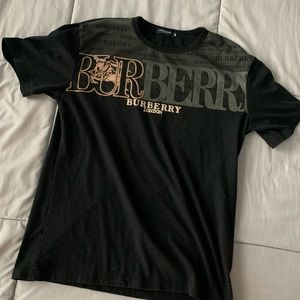 Vintage Burberry Spellout Tee Shirt